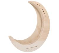 Parliky 7 String Portable Lyre Harp Moon Shape Wood Body Musical Instrument for Beginners Sweet Sound Safe Smooth Edges Creative Design for Practicing and Performing Gift for Music Lovers