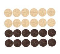 Parliky 72pcs Wooden Chess Pieces for Checkers Backgammon Board Games Polished Wood Tokens in Natural Dark Brown Lightweight and Easy to Grip Compatible with Game Boards for Family