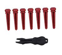 Parliky 7pcs Guitar Bridge Pegs Acoustic Guitar Pin String Nails String Pegs Bridge Pins