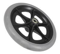 Parliky 8 Inch Solid Wheelchair Front Caster Wheel Replacement Universal Manual Wheelchair Tire Accessory Sturdy Solid Tire for Mobility and Transport