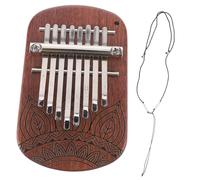Parliky 8-key Mini Kalimba Thumb Piano Wooden Finger Piano Portable Musical Instrument Suitable for Beginners and Music Lovers