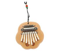 Parliky 8-note Mini Kalimba Thumb Piano for Beginners, Portable Beech Wood Finger Piano with Cartoon Bear Design, Compact Musical Instrument for Boys and Girls and Household Use