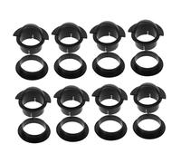 Parliky 8 Sets Table Football Ball Set Soccer Machine Part Foosball Table Replacement Parts Stainless Steel Foosball Entry Cup Desk Soccer Machine Accessory Black