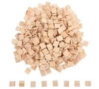 Parliky 800pcs Unfinished Blank Wooden Craft Tiles DIY Painting Decoration Wood Squares for Creative Projects Educational Spelling and Fine Motor Skill Development