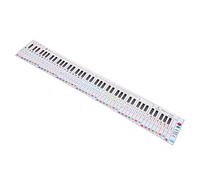 Parliky 88-key Portable Piano Keyboard Practice Chart Hand-rolled Piano Learning Sheet Music Fingering Guide for Beginners Standard Keyboard Comparison Paper