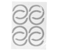 Parliky 8pcs 3d Guitar Sound Hole Inlay Stickers Self-adhesive Decorative Decals for 41-inch Acoustic Guitars Waterproof Floral Design Easy Application