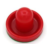 Parliky 8Pcs Air Hockey Accessories Set 96Mm Red Pushers and 64Mm Red Pucks with Cloth Covers Replacement Hockey Handles Paddles for Table Game Goalies