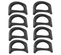 Parliky 8pcs Black Resin Ocarina Stand Holder Practical Musical Instrument Base for 6-hole Ocarinas Suitable for Safe Storage and Display
