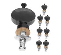 Parliky 8pcs Black Ukulele Tuning Pegs Replacement Accessories Straight Rod Metal Locking Tuners for Precise Sound Control Smooth Accurate for Practice and Stage Performances