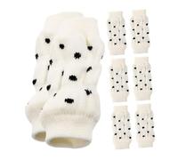 Parliky 8pcs Breathable Dog Socks Non-slip Pet Leg Warmers Soft Protective Leg Guards for Outdoor Use Puppy Foot Covers Comfortable Urine-resistant Paw Sleeves