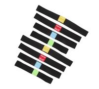 Parliky 8PCS Drum Cymbal Mute Belt for Elastic Sound Dampening Circles for Quiet Practice Hearing Protection Mute Pads to Reduce Cymbal Noise for Home and Studio Drumming