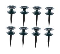 Parliky 8pcs Garden Hose Guide Rollers for Lawn and Flower Beds Plastic Hose Protectors with Smooth Operation for Precise Watering