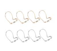 Parliky 8pcs Guitar Finger Pick for Bass Guitar Using Finger Ring Picks Metal Thumb Plectrums for Instrumentalist Practice Sessions