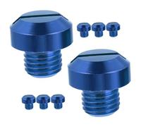 Parliky 8pcs Motorcycle Mirror Hole Plugs Aluminum Alloy Rearview Mirror Screws Replacement Parts for Handlebar Protection and Easy Installation