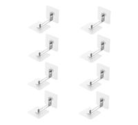 Parliky 8pcs No Drill Adjustable Furniture Anchors Tip Wall Connectors for Proofing Secure Cabinets Dressers Shelves Lightweight Compact and Easy to Install