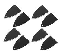 Parliky 8pcs Plastic Guitar Truss Rod Cover Plates for Bass Electric Guitar Tip Corner Neck Plate Design for Easy Neck Curvature Modifications and Robust Protection Essential Maintenance