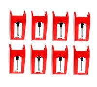 Parliky 8pcs Record Player Stylus Replacement Needles for Turntables Gentle Vinyl with Protective Tracking Broad Compatibility for Various Record Player Models