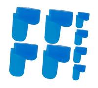Parliky 8pcs Silicone Clarinet Thumb Rests Blue Soft Cushion Supports Comfortable Playing Feeling Provides Support Suitable for Oboe Musicians and Learners