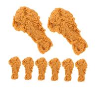 Parliky 8pcs Simulation Chicken Model Fake Meat Simulated Meat Kitchen Styling Chicken Props Restaurant Props Simulated Food Model Food Photography Plastic Pvc Chocolate