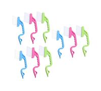 Parliky 9Pcs Handheld Window Groove Cleaning Brush Swan Shaped Crevice Cleaner for Household Gaps Dual Ended Design for Loose and Stubborn Dirt Comfortable Grip Multi Color Rosy Blue Green