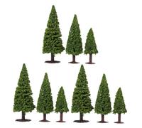 Parliky 9pcs Miniature Model Trees for Train Scenery Realistic Mixed Mini Plants for DIY Crafts Urban Planning Garden Design and Micro Landscape Architecture and Compact