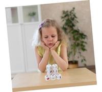 Parliky 9pcs Storytelling Cubes Language Learning Dice with Storage Bag Creative Expression Game Teaching Dice for Enhancing Imagination Social Skills and Logical Thinking