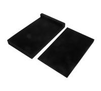 Parliky Acoustic Isolation Sponge Pads Black 2 Pcs Sound Dampening Speaker Pads with Improved Vocal Clarity and Echo Reduction for Home Theatres and Recording Studios