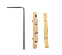 Parliky Adjustable Brass Bass Guitar Nut for 4 String Electric Bass Guitar with Height Adjustable Design and Included Gasket, Enhances High Frequencies and Improves Sustain for Band Use