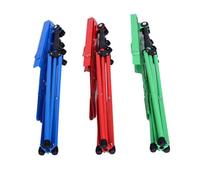 Parliky Adjustable Colorful Folding Music Sheet Tripod Stand with Metal Frame Non-slip Feet Lightweight Portable Holder for Guitar Accessories and Instruments Red