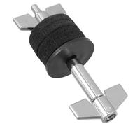 Parliky Adjustable Cymbal Stacker Arm for Drum Kit with Heightened Alloy Stand and Felt Accessories Silver Cymbal Mount Extension to Modify Tone and Volume