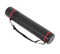 Parliky Adjustable Extendable Plastic Poster Tube with Shoulder Strap for Document Mailing and Artwork Storage Telescopic Storage Case for Blueprints and Drawings Black Medium