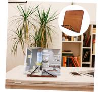Parliky Adjustable Manuscript Reading Stand with Smooth Surface and Material Laptop Holder and Book Rack for Home Desk Medium Tea Color