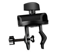 Parliky Adjustable Mic Clip Microphone Desk Arm Clamp Metal U-shaped Holder for Handheld Mic Stand Compatible with Recording Streaming Live Music and Broadcasting