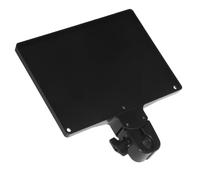 Parliky Adjustable Mic Stand Shelf with Secure Clamp Buckle Lock and Raised Edge Tray for Stable Support of Accessories During Live Streaming Concerts Karaoke Compatible with Microphone
