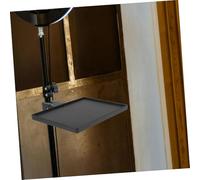 Parliky Adjustable Microphone Stand Tray with Clip Multipurpose Storage Rack for Sound Card Phone Camera Removable Easy to Install Smooth Surface Strong Bearing for Live Streaming and