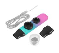 Parliky Adjustable Tone Portable Kazoo Instrument Set with Dual Holes and Flute Diaphragms Plastic Musical Toy for Children’s Musical Enlightenment Guitar and Ukulele Accompaniment