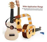 Parliky Adjustable Ukulele Shoulder Strap No Drill Hook Design Lightweight for Soprano Concert Tenor Small Guitar Portable Sling for Ukulele Players
