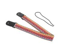 Parliky Adjustable Ukulele Strap in Cotton and Leather, Skin-friendly Comfortable Ukulele Instrument Strap, Stylish and Easy to Carry, for Electric and Classical Guitars