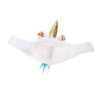 Parliky Adjustable Warmth Plush Unicorn Hat for Small Reptiles Cozy Festival Party Ornament for Lizards and Snakes Lightweight Cute Pet Costume Accessory Random Color