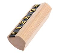Parliky Adjustable Wooden Price Tag Display Stand with Interchangeable Labels for Retail Counters Stylish Table Sign Holder for Watches Rings and Merchandise Pricing
