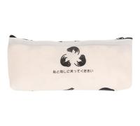 Parliky Adorable Cat for Organizing Study Supplies Large Capacity Pencil Case with Stereoscopic Design, Simple Beige Multi-Function Pen Storage Bag Random Color Suitable for School and