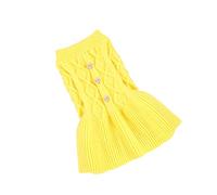 Parliky Adorable Pet Sweater Dress for Shih Tzu Cat Puppy Stylish and Comfortable Woolen Outfit