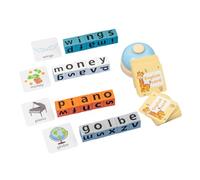 Parliky Alphabet Blocks Spelling Game for Educational with Words Cards Interactive Learning for Boys and Early English Language Skills Development Portable Cognitive Play for Home and