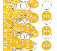Parliky Aluminium Luggage Id Tags Key Ring Labels Metal Storage Tags for Left Luggage and Classify Things with Key Ring