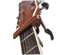Parliky Aluminum Alloy Folk Guitar Capo Rosewood Change Clamp for Ukulele Violin Bass Quick Repositioning with Even Force for Accurate Tuning