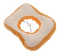 Parliky Anti-scratch Cat Collar Bread Shape Comfortable Cotton Cat Cone Collar Does Not Affect Eating Sleeping Playing