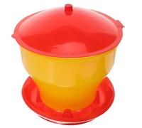 Parliky Automatic Plastic Poultry Feeder Thickened Chick Feeder for Chicken Hen Farm Use and Easy to Clean Food Container for Backyard and Garden