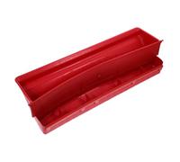 Parliky Automatic Poultry Feeding Trough Bite-resistant Plastic Poultry Food Container for Chickens Ducks Geese Pigeons Stable Non-space Occupying Farm Feeder