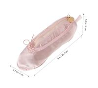Parliky Ballet Shoe Pencil Pouch Portable Pen Organizer for Dancer Lovers Multifunctional Makeup Bag with Large Capacity Charming Ballet Dance Shoe Design for Students Travelers