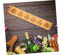 Parliky Bamboo Wine Cup Holder Coaster Wine Storage Rack Practical Organizer for Kitchen Bar Dining Space Saving Modern Design